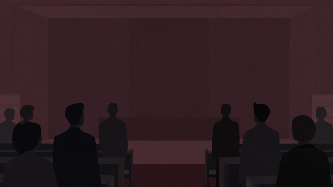 心の周波数を合わせようと虚空を見つめる人々のシルエット