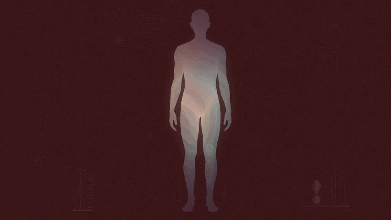 Sketch illustrating an invisible layer of light enveloping a person's body
