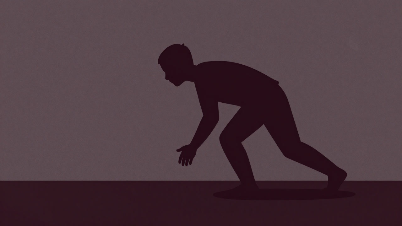 A shadowy silhouette encroaching beyond someone's personal space