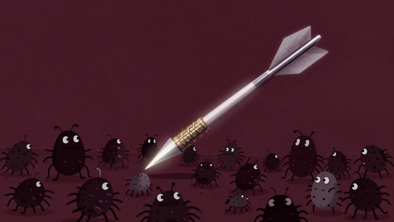 An arrow of Dart piercing through a sea of code, impaling bugs.