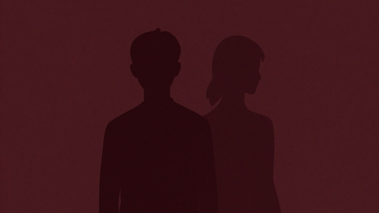 Illustration showing two shadows intersecting but not overlapping