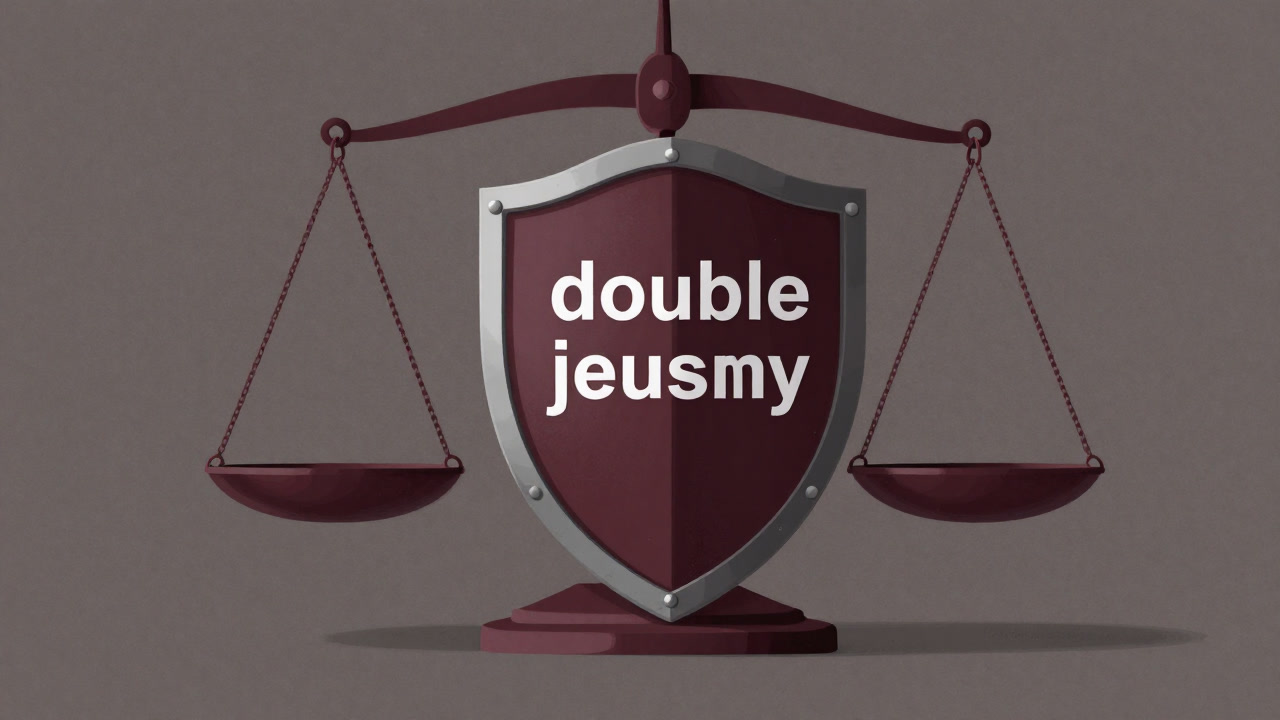 天秤に乗せられた「罪」を守護する盾として、二度の試練を拒む『一事不再理』のコンセプトアート