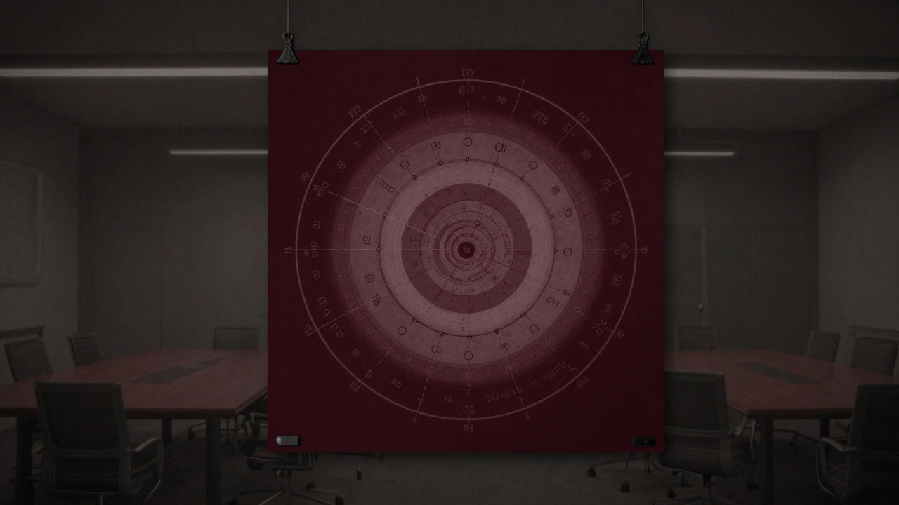 会議室の壁に貼られた感情ホイールチャート