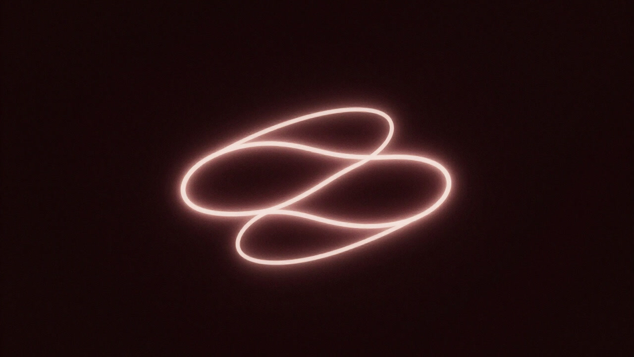 永遠を象徴する無限ループの紋章が暗闇に浮かぶイメージ