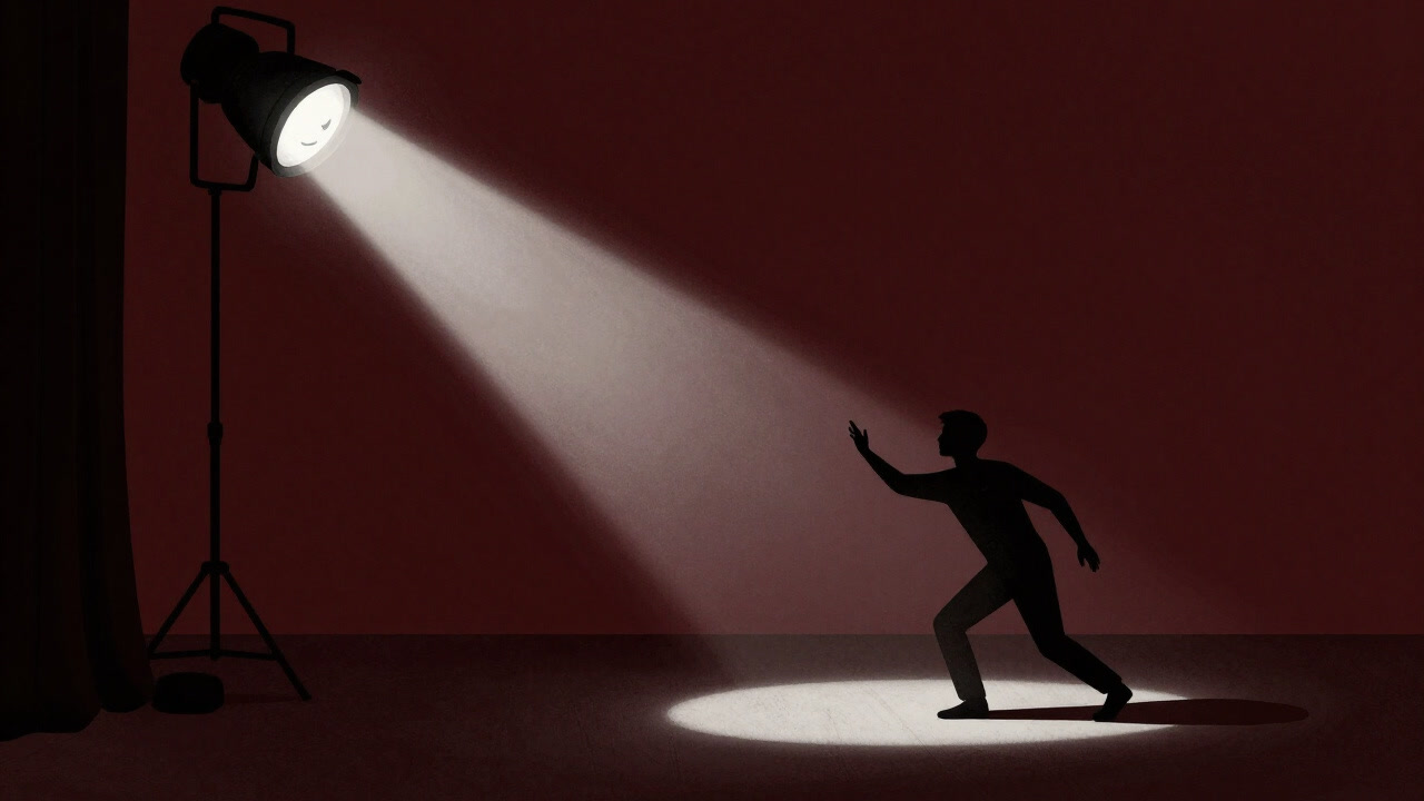 ステージ上を縦横無尽に駆け回り、演者の頭上で無情に照らし続けるフォロースポットの冷徹な光。