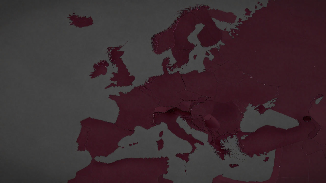 歪められた選挙区図が渦を巻きながら笑っているイラスト