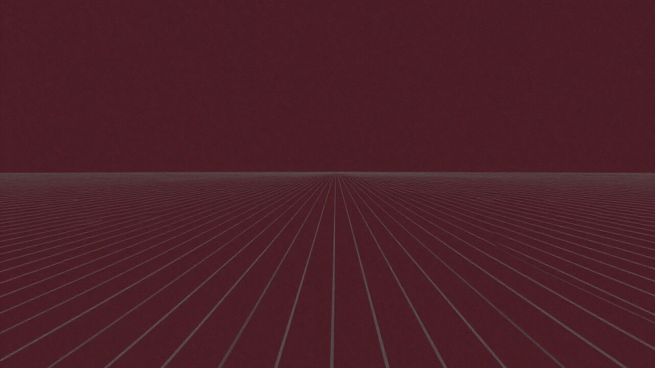 An image of a flat canvas covered with countless converging lines drawing the viewer to a central vanishing point