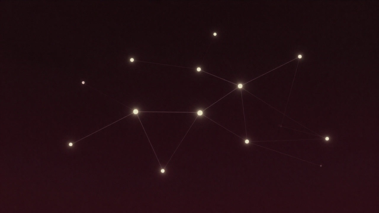 Illustration of nodes drifting through memory space, tethered by thin threads (pointers), anxiously wandering