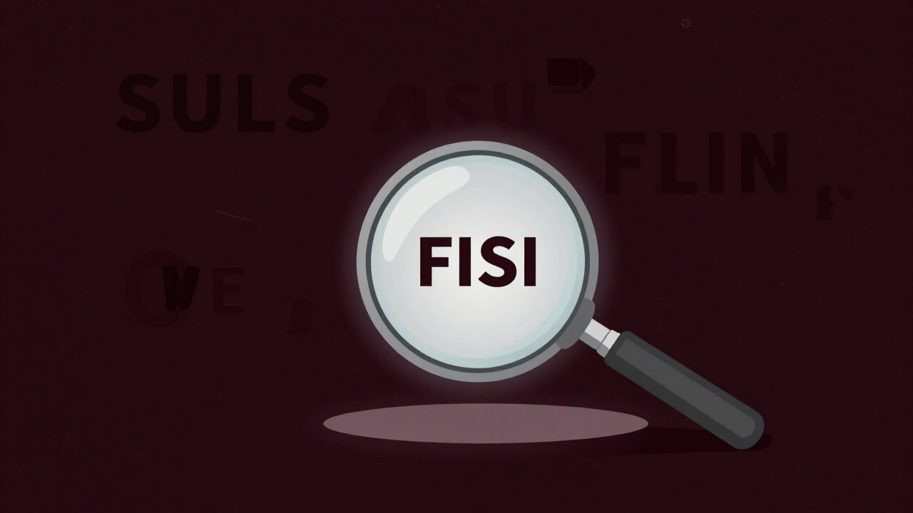 A dark scene with only letters floating, illuminated by a cold light from a magnifying glass focusing on text