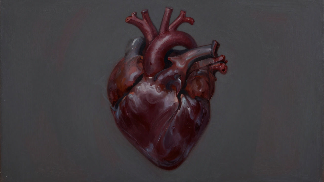 色彩が揺らめく中で千変万化する心を象徴する抽象的なアート