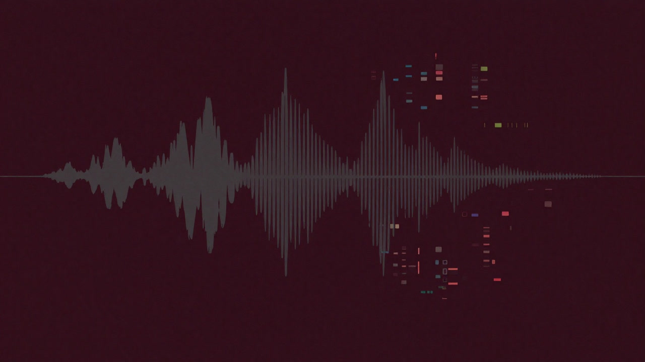 アナログ波形とデジタルビットが鏡合わせのように描かれた混乱の図
