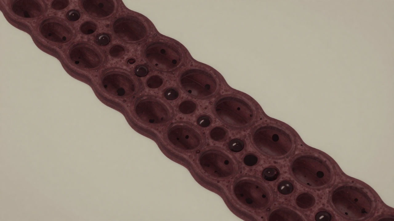 Close-up view of a nanofiltration membrane with tiny pores, abstract concept