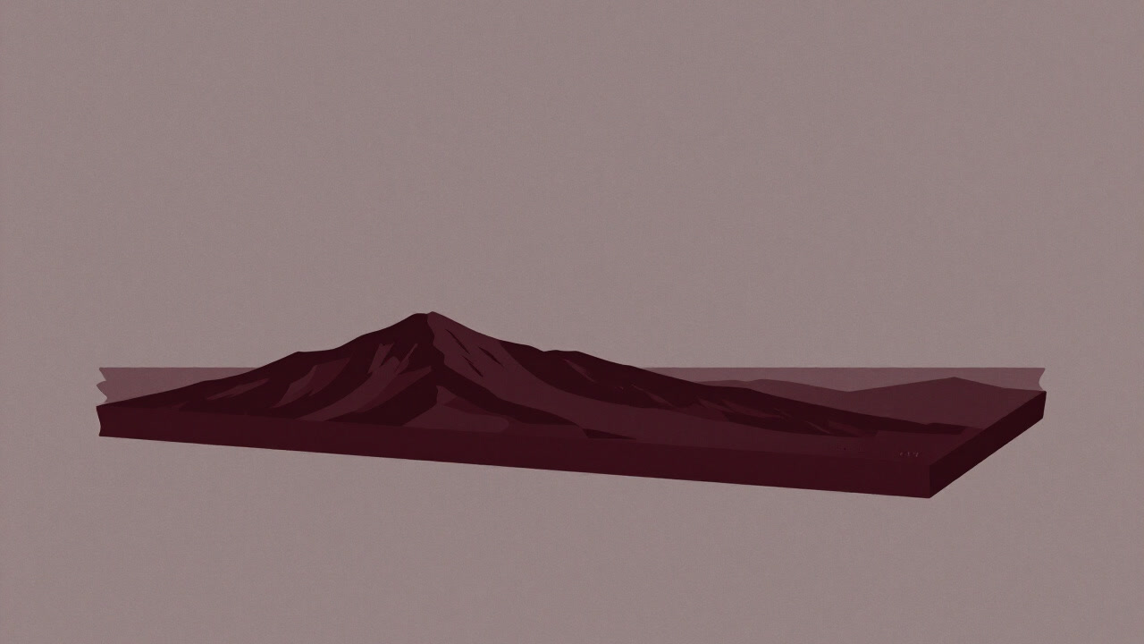 Illustration of an elongated photo frame attempting to capture a vast landscape in one shot