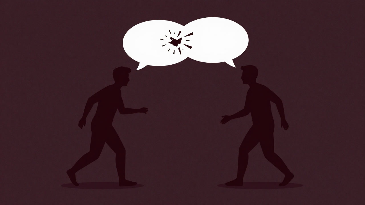 会話模式図が突然途切れ、ぽつんと浮かぶ問いかけだけが残るイメージ