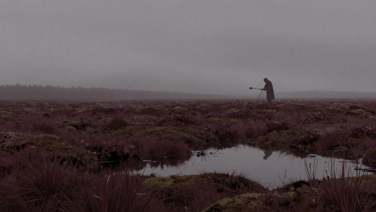 いつ終わるとも知れぬ苔と泥に覆われ、静かに炭素を溜め込み続ける泥炭地の広大な景色