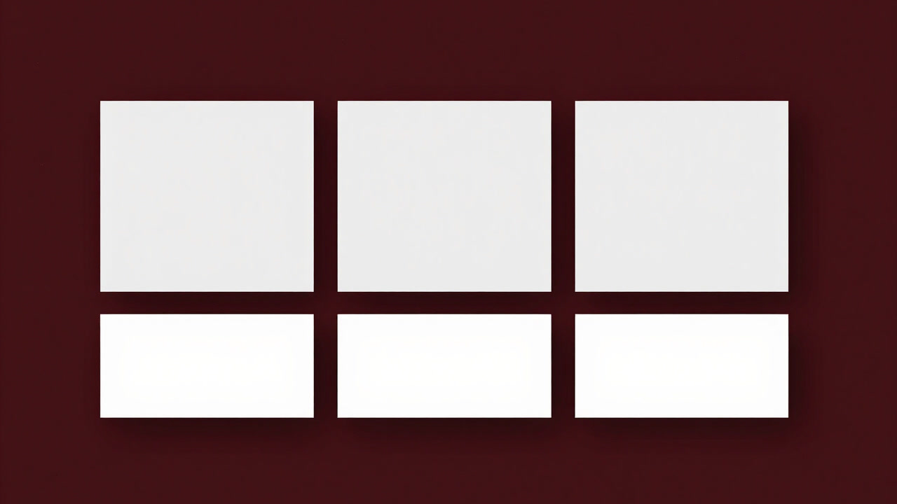 美しく並んだカードのように見せかけたまま中身が空っぽのポートフォリオサイトのスクリーンショット