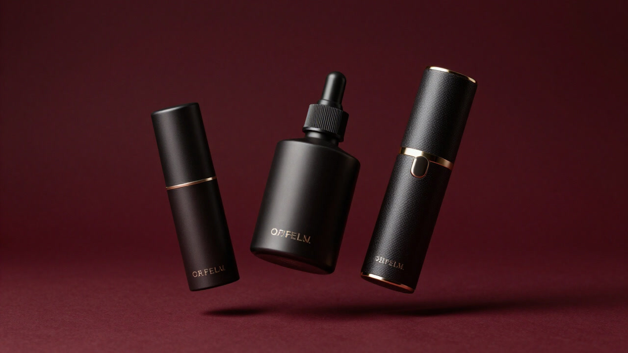 Image of products suspended in mid-air in a studio flooded with excessive lighting.