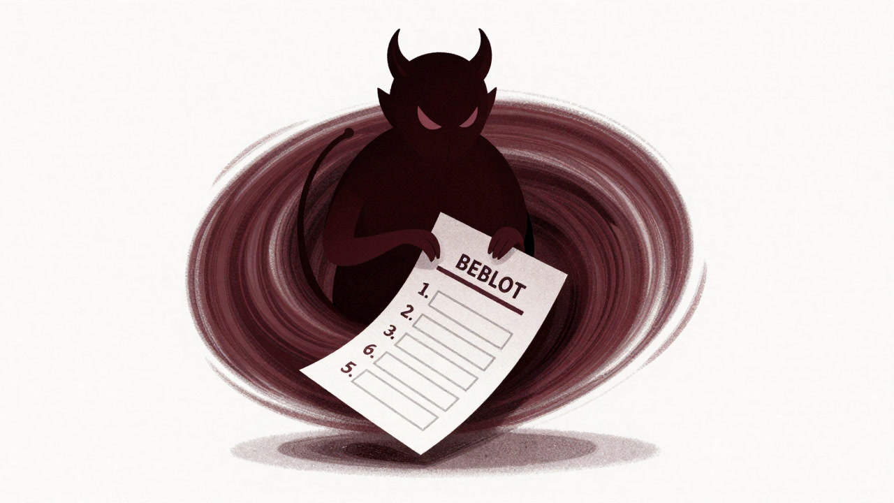 Illustration of a ballot paper with ranked choices swirling in a vortex