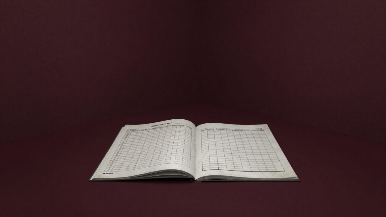 A photo of a dusty Excel sheet left in the corner of a meeting room, displaying rows of sterile cells of a risk register.