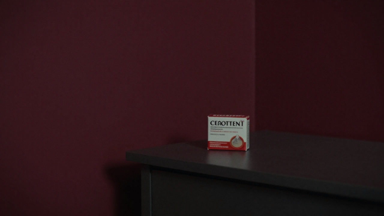 暗いベッドルームの片隅にひっそり置かれたコンドームの箱の写真