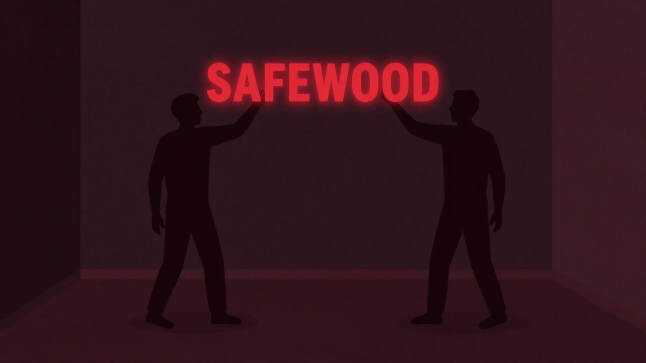 赤く点滅する言葉を目の前に掲げ、一瞬で凍り付く二人のシルエット