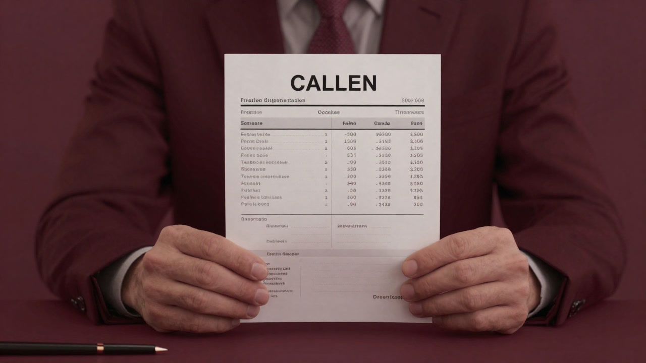 デスクの上に置かれた給与明細書を前に、複雑怪奇な表情を浮かべるサラリーマンの手元の画像