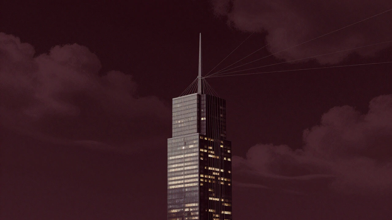 急成長の期待と破綻の予感を同時に背負った、もはや人間の喘ぎ声にも似た電子の塔