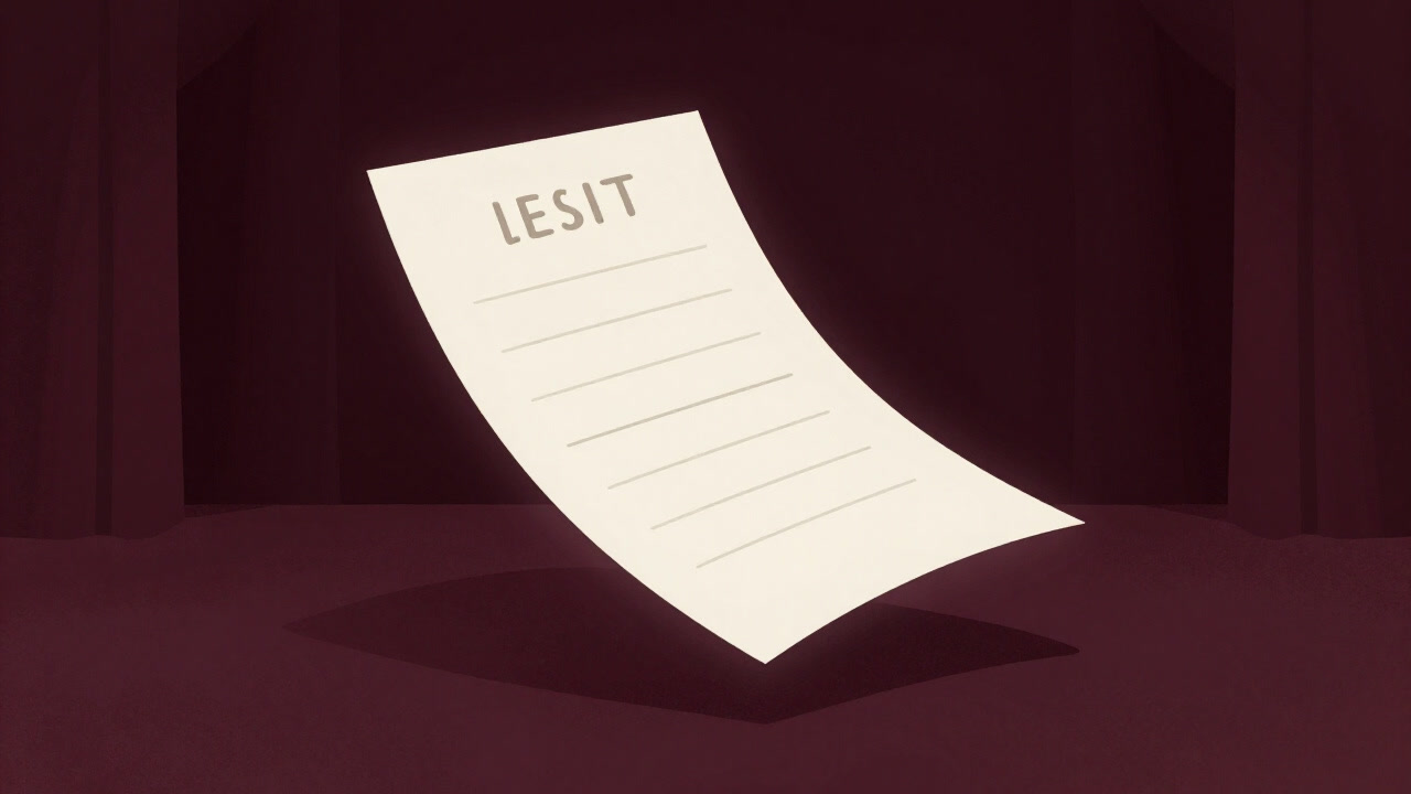 Illustration of a delicate paper setlist that blurs reality and illusion with every flip