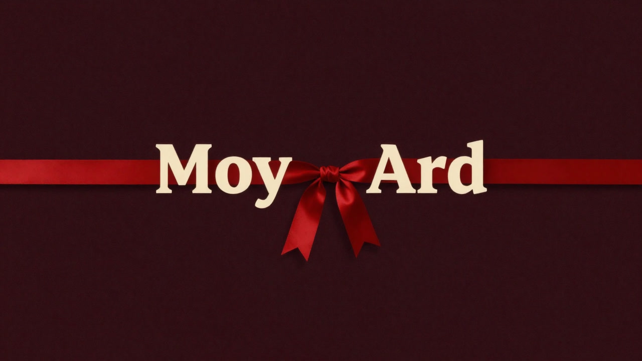 二つの名前がリボンで結びつけられ、同時にほどけそうに揺れるイラスト