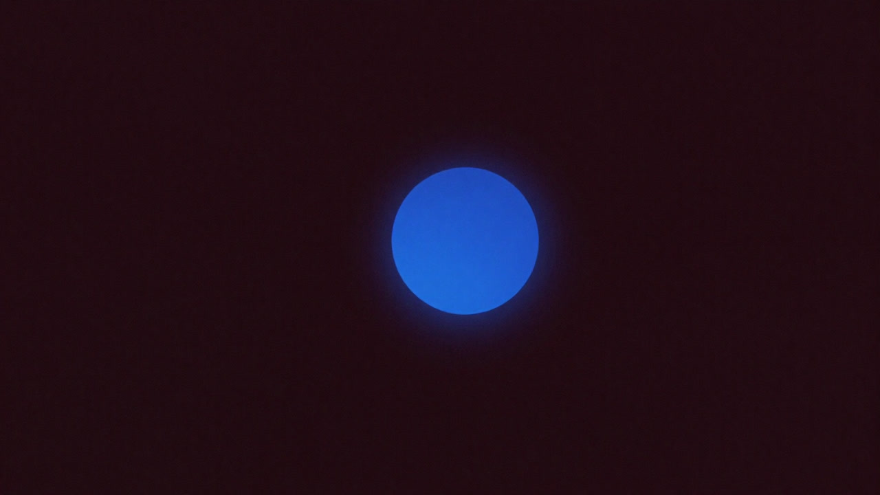 An image of a blue orb symbolizing a solitary instance glowing in dark code surroundings.