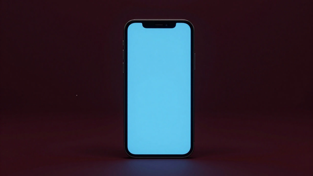 Close-up of a smartphone glowing coldly in darkness, expressionless as it marks time.