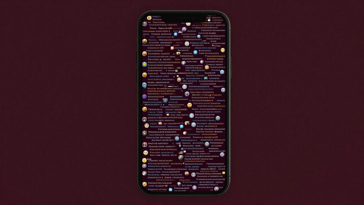 A smartphone screen buried in a flood of like notifications