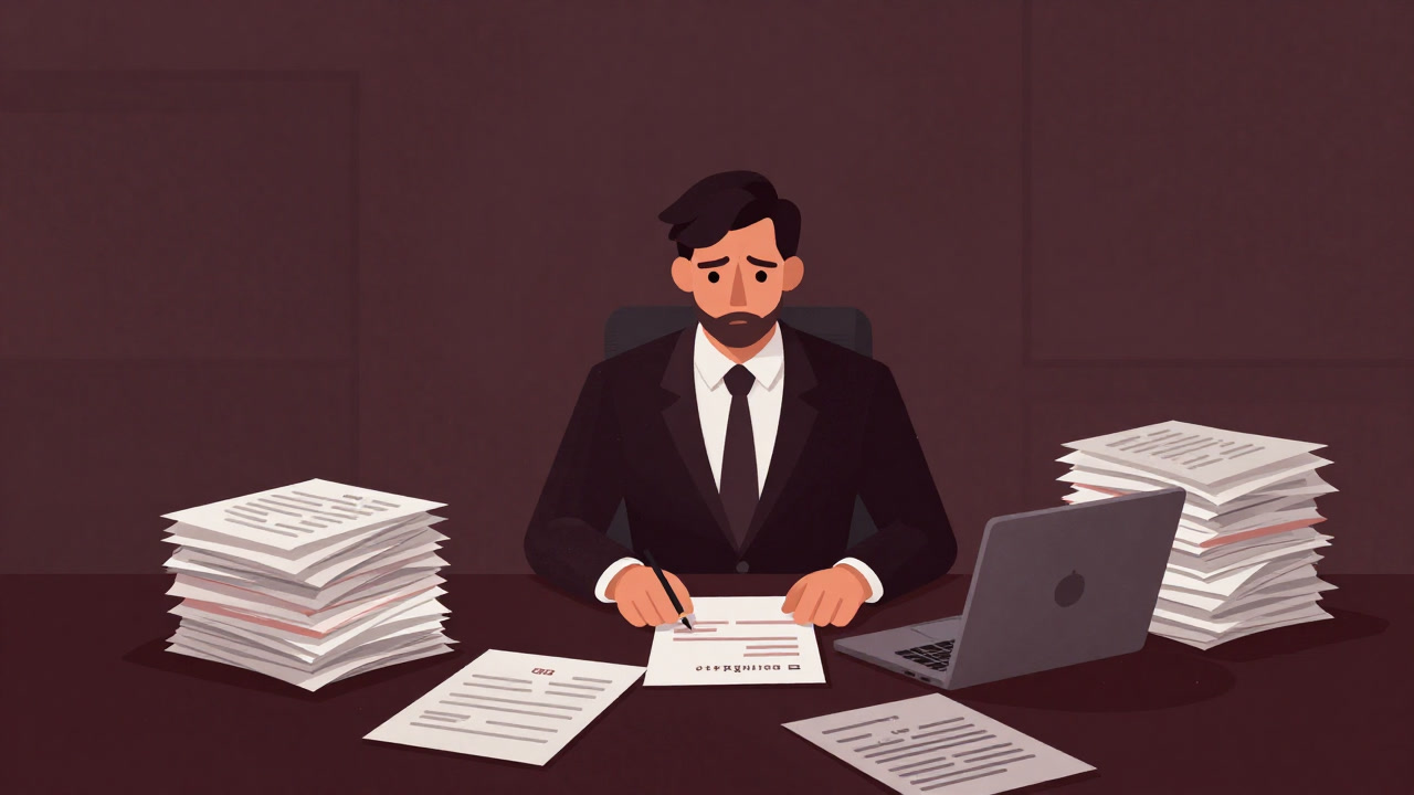 無数の履歴書に埋もれながら救いを求める採用担当者の姿