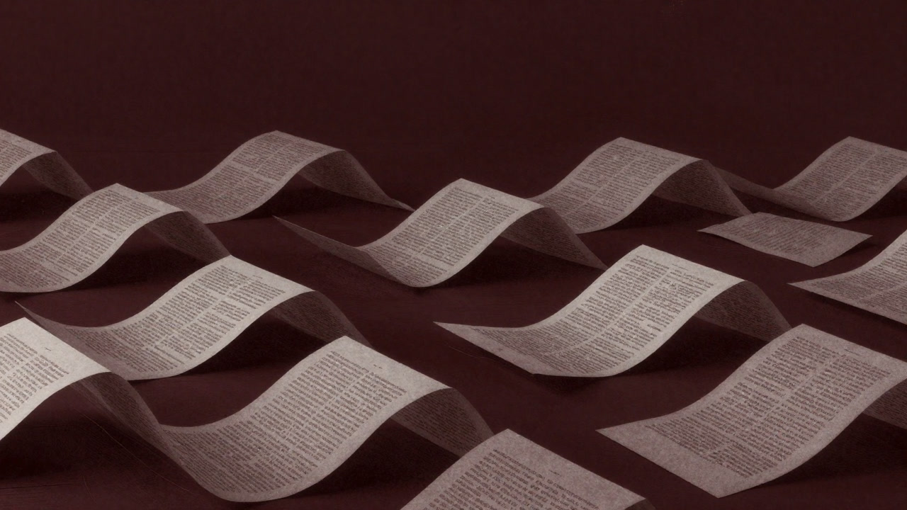 Image of a sea of paper with tiny text writhing like living creatures on a terms and conditions document.