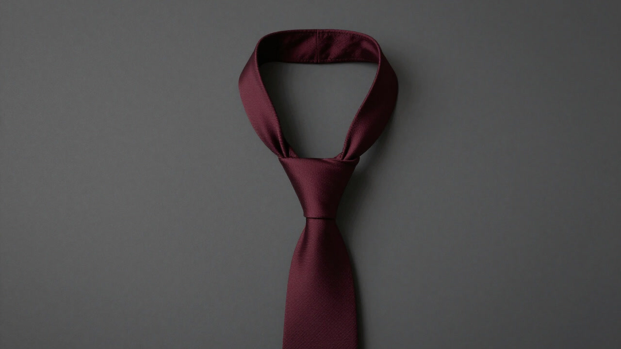 スーツの襟元で緩く結ばれたネクタイが、まるで自由を奪われた首輪のように見える写真