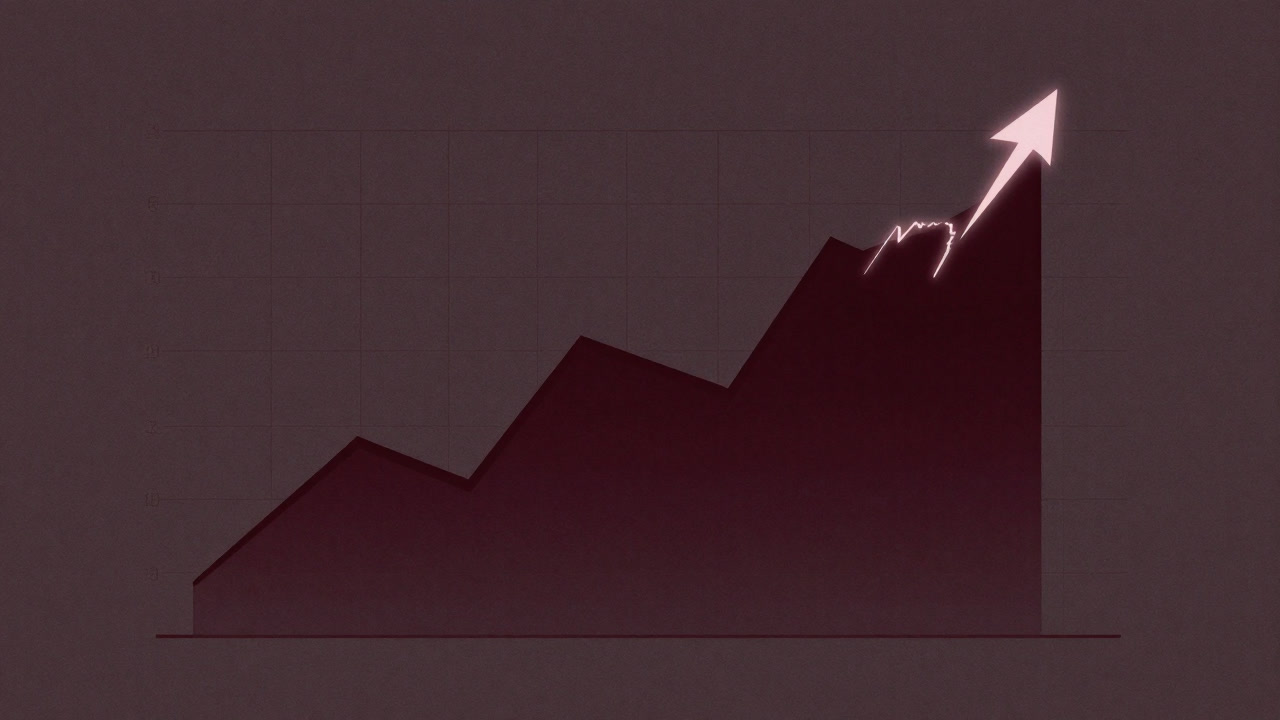 Imagery of lightning dancing mockingly behind a wildly fluctuating stock chart
