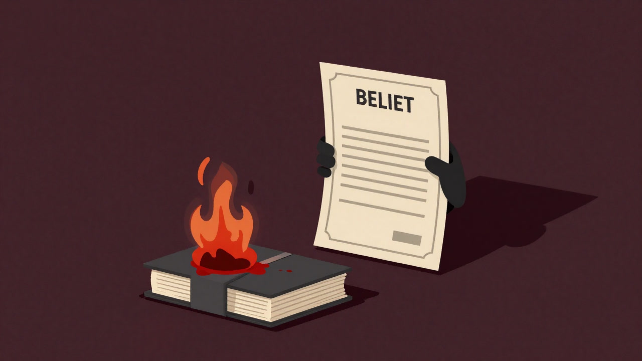 帳簿上だけ損失が真っ赤に染まり、背後で同じ株券を抱える投資家の影