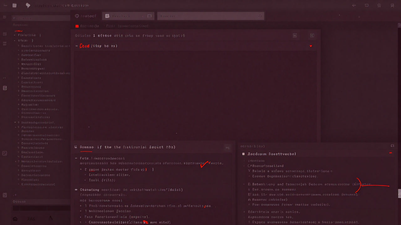 Screenshot of a wiki page layered with chaotic edit histories and red annotations